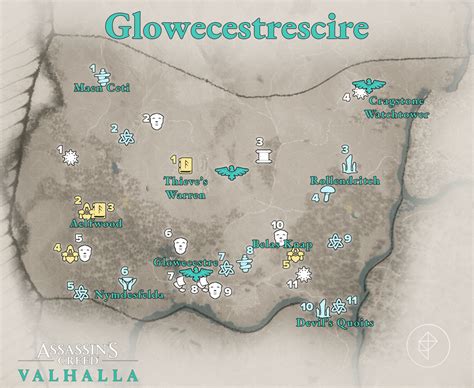 Assassin S Creed Valhalla All Glowecestrescire Wealth Locations Guide