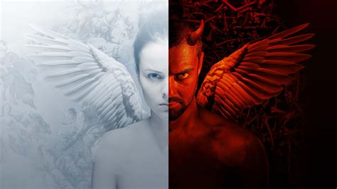 X Angel Vs Demon K Hd K Wallpapers Images Backgrounds Photos
