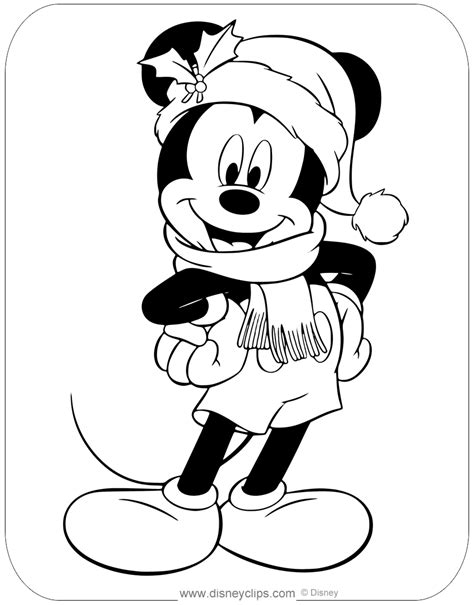 Disney Christmas Coloring Pages 2