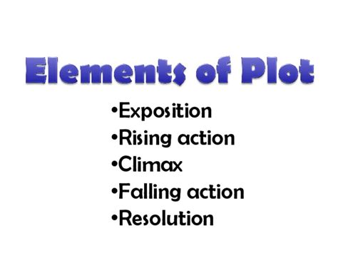 Elements Of Plot Ppt For 4th 8th Grade Lesson Planet