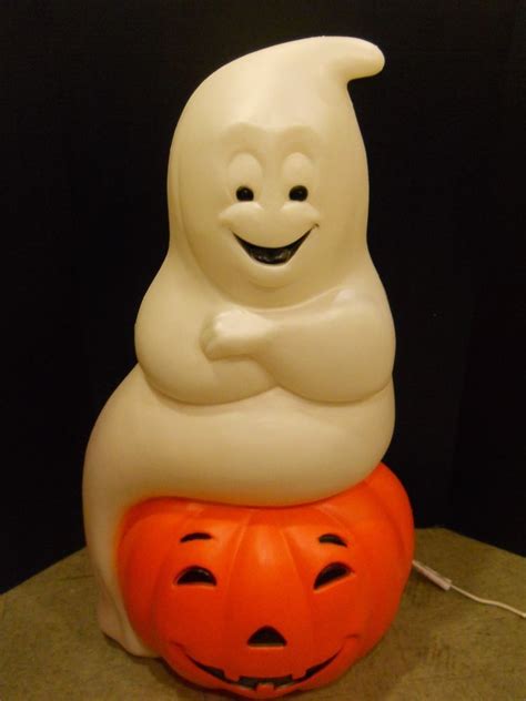 The most common plastic halloween decorations material is plastic. NEW BLOW MOLD YARD DECORATION HALLOWEEN GHOST ON PUMPKIN ...