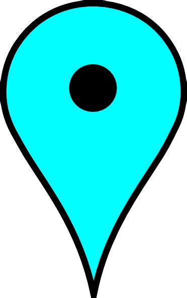 Also google map pin png available at png transparent variant. Google Maps Teal Pin Without Shadow Clip Art at Clker.com ...
