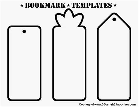 Bookmark Template Free Printable Bookmarks Templates Bookmark Craft