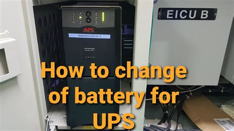 How To Change Battery Of Ups Ups Battery Youtube