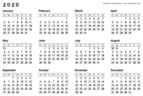 2020 Calendar Png Image Png Mart