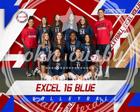 16 Blue Team And Individual Excel Volleyball 2223 Girls John