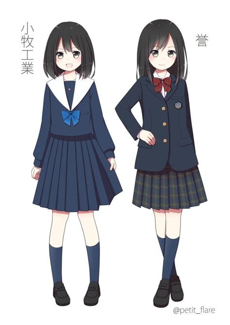 Drawing Of Anime School Uniforms 49 Photos Drawings For Sketching