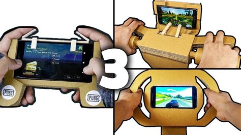 3 Amazing Cardboard Things For Gamers Youtube Game Controller