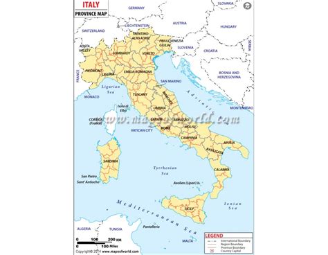 Buy Italy Province Map