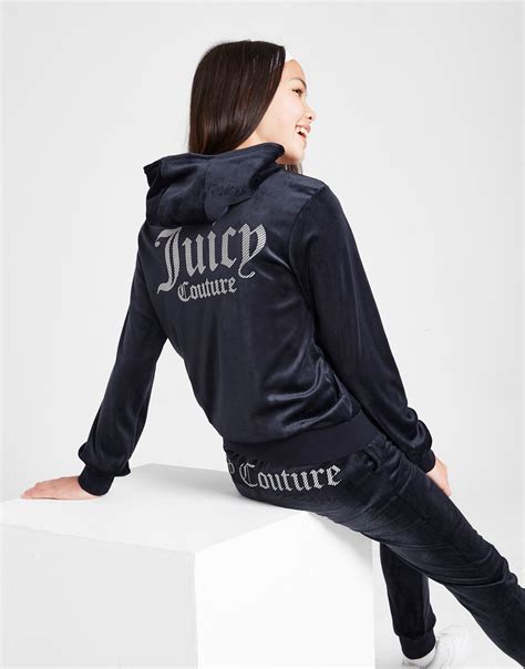 Blue Juicy Couture Logo Velour Tracksuit 2 Piece Set Jd Sports Malaysia