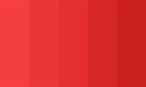 Bright Red Shades Color Palette Html Colors