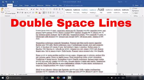 Double spacing is the norm for essay assignments, so if you are in doubt about expectations, you should format your paper with double spacing. How To Double Space Lines In Microsoft Word (EASY Tutorial ...