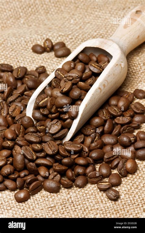 Roasted Coffee Bean Close Up Stock Photo Alamy