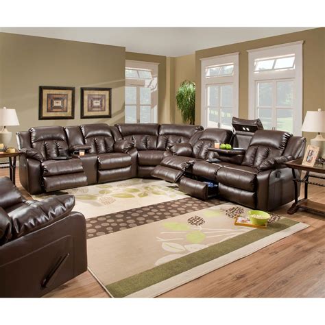 Simmons Upholstery Sebring Bonded Leather Sectional From Hayneedle