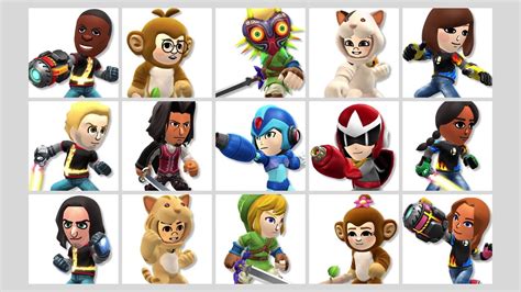 【smash Bros For Nintendo 3ds Wii U】mii Fighters Suit Up For Wave One