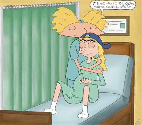 arnold and pregnant helga in the hospital arnold and helga fan art 43129709 fanpop