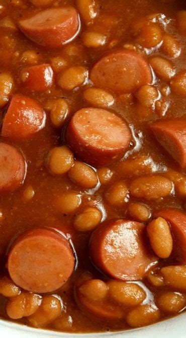 Brush the melted butter on the inside of the buns. Franks & Beans | Recipe in 2020 | Pork, beans recipe, Food, Hot dog recipes