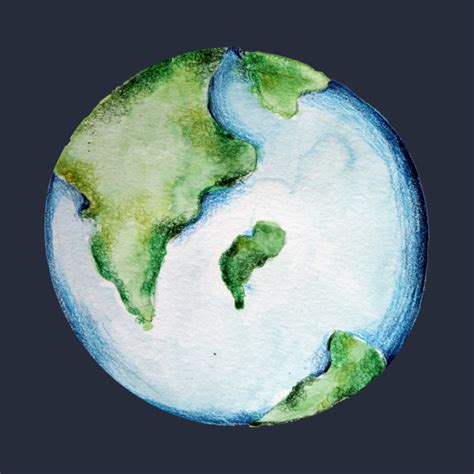 Watercolor Painting Earth Day Earth T Shirt Teepublic