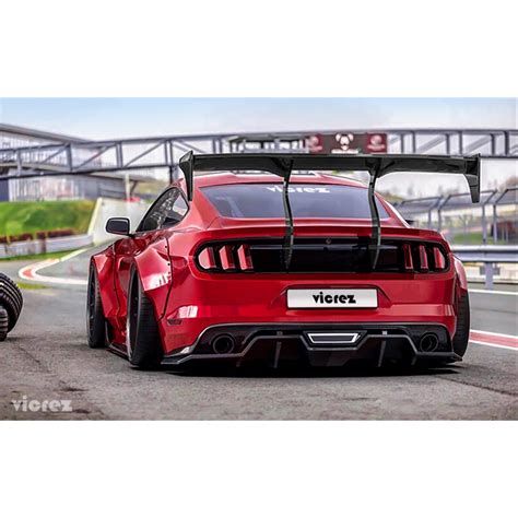 Vicrez Track Carbon Fiber Rear Wing Spoiler Vz101479 Ford Mustang