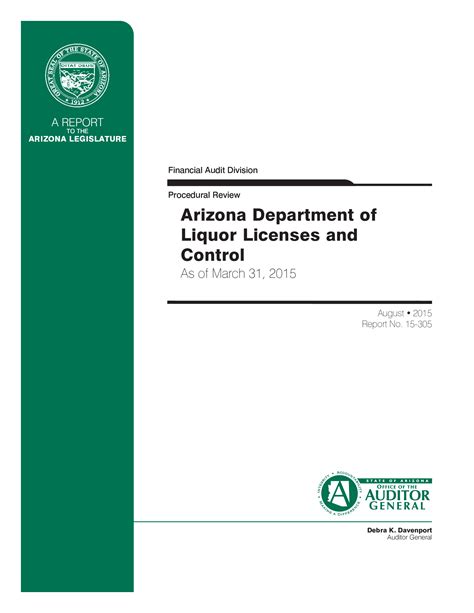 Procedural Review Arizona Department Of Liquor Licenses And Control