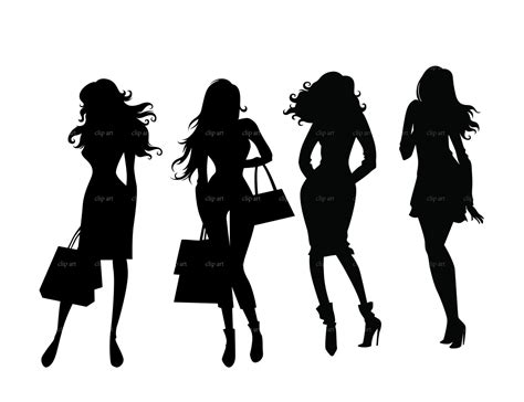 Free Shopping Girl Silhouette Download Free Shopping Girl Silhouette