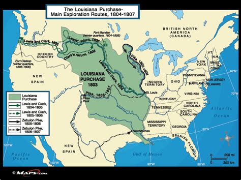 The Louisiana Purchase And The Expeditions To Explore Its Land From