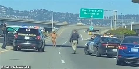 NAKED Woman Opens Fire On Drivers On The San Francisco Bay Bridge AR COM