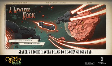 Artstation Loading Screens The Outer Worlds Peril In Gorgon