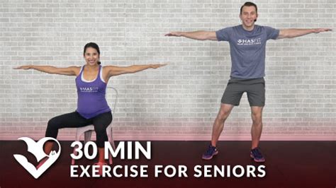 30 Min Exercise For Seniors Elderly And Older People Hasfit Free