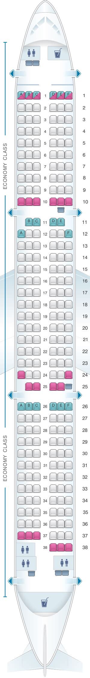 Seat Map Thomas Cook Airlines Airbus A321