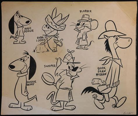Augie Doggie & Doggie Daddy, Quick Draw McGraw & Baba Looey | Classic cartoon characters ...