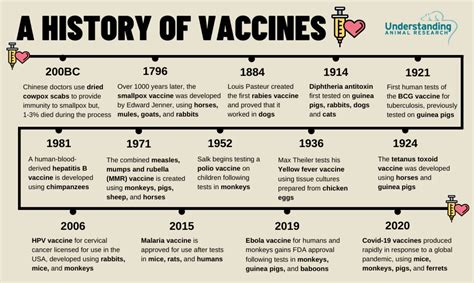 History Of Vaccines Timeline Understanding Animal Research