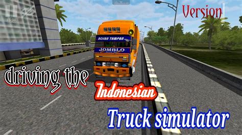 indonesian truck simulator version youtube