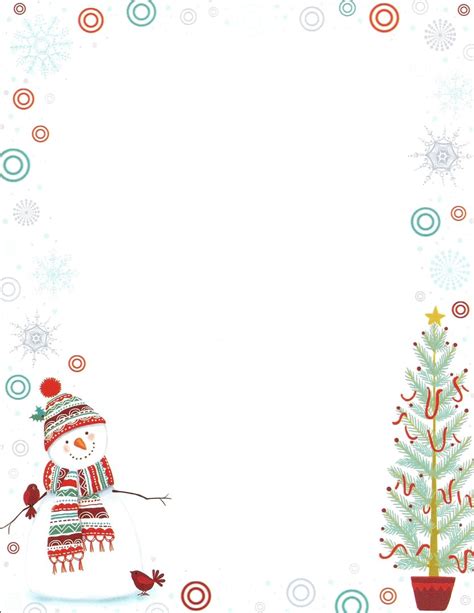 Make sure to share this around; Letterhead Snowman Delight Paper Direct-Doreens ...