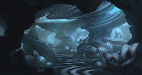 Underwater Cave Concept John Yau On ArtStation At Https Artstation Com Artwork NZry