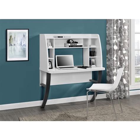 Shop Ameriwood Home Eden White Wall Mounted Desk Free Shipping Today
