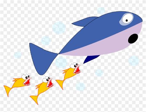 Shark Eating Fish Clipart Cartoon