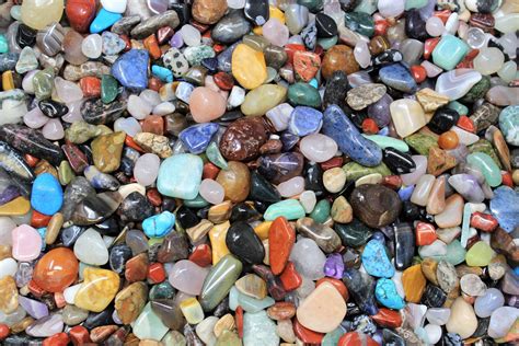 Assorted Tumbled Stones Small 12 Lb Wholesale Bulk Lot