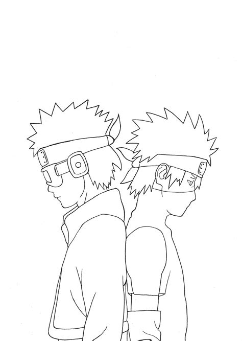 Naruto And Sasuke Lineart By Rosolinio On Deviantart Artofit