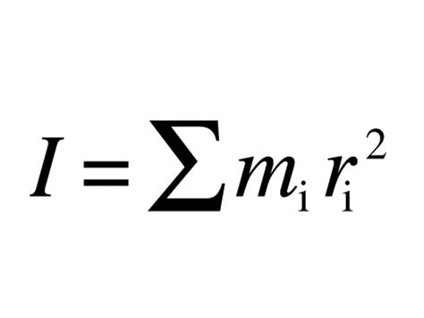 The moment of inertia is very useful in solving a number of problems in mechanics. The WikiPremed MCAT Course Image Archive - Formula for ...