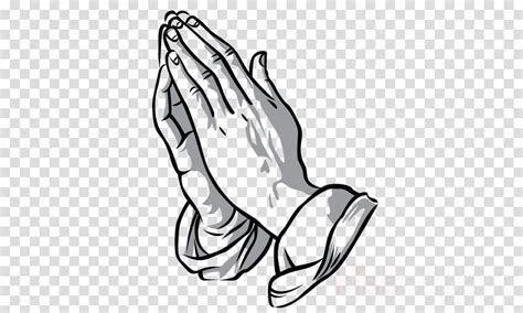 Praying Hands With Dove Clip Art