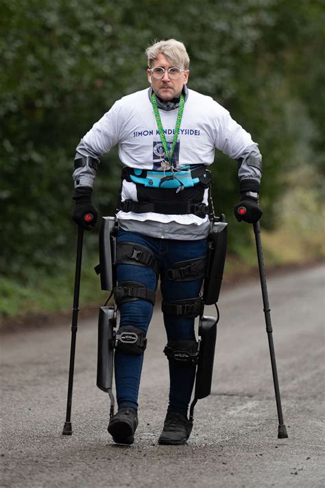 Paralysed Man Raises More Than £12000 For Nhs With Exoskeleton Suit Walk