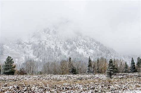 Early Snow Storm On The Teton Range Of Grand Teton National Park