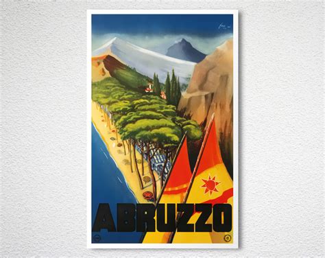 Abrvzzo Abruzzo Italy Vintage Travel Poster Arty Posters