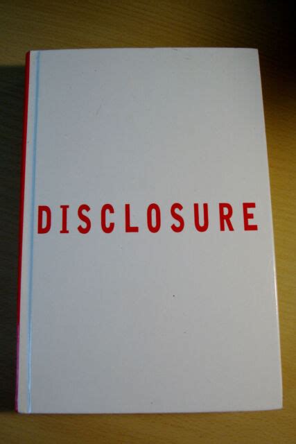 Disclosure By Michael Crichton 1994 Hardcover 1st Edition Ebay