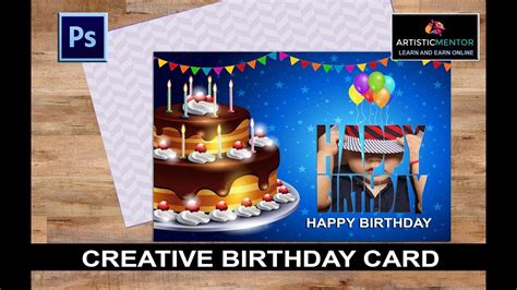 Designing A Creative Baby Birthday Card In Photoshop Photoshop