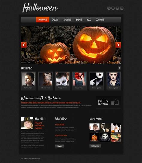5 Halloween Website Themes And Templates Free And Premium Templates