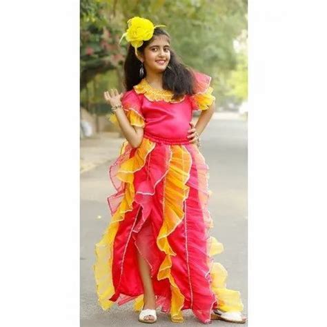 Rupangi Dress Satin Brazil Fancy Dance Costume Size 24 40 At Rs 960piece In New Delhi