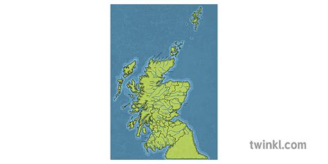 Scottish Rivers Map Ks2 Illustration Twinkl