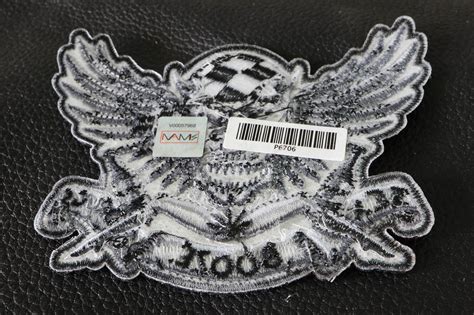 Sex Booze Drugs Checkered Skull And Wings Biker Patch Thecheapplace